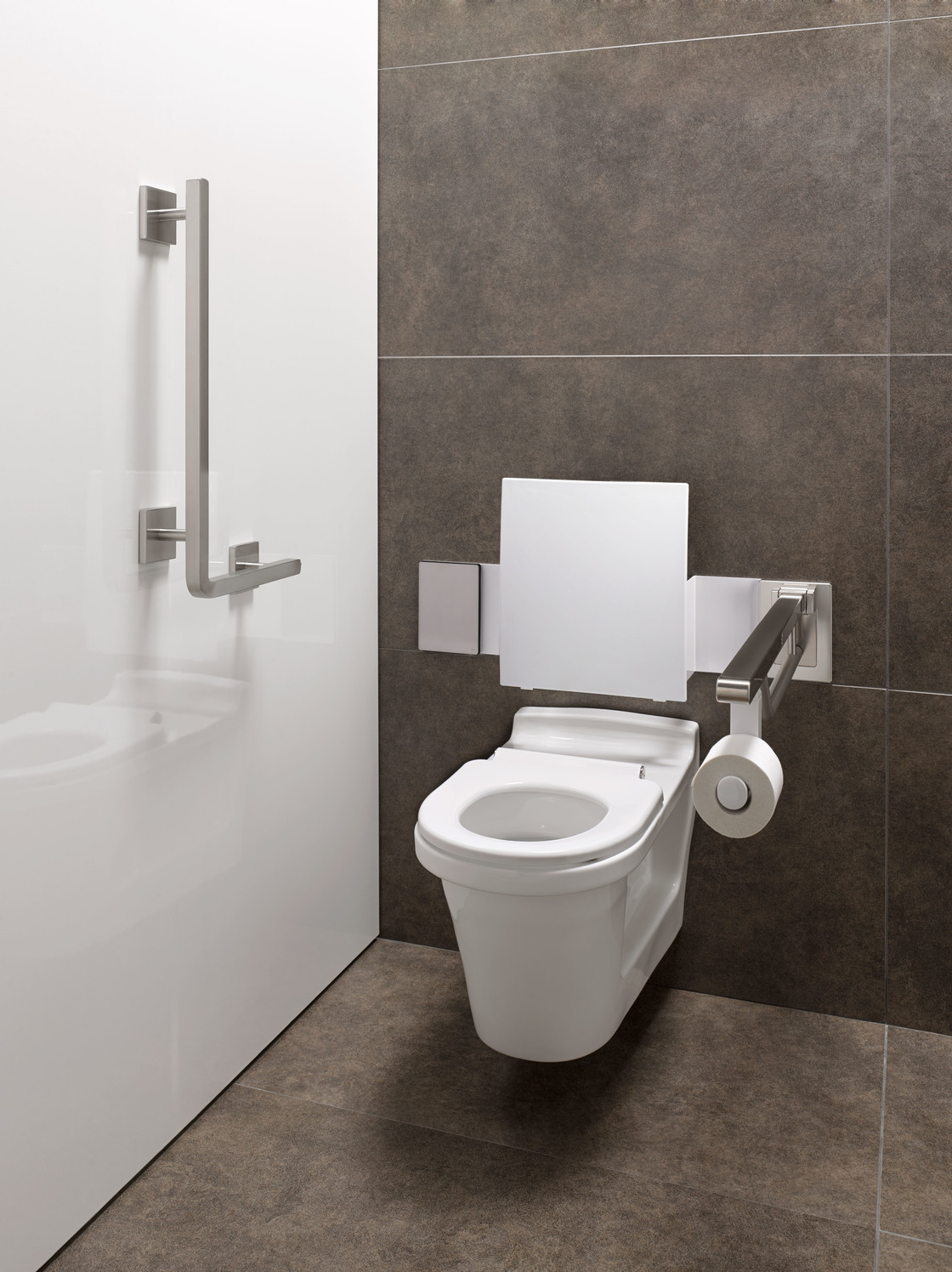 Wand-WC TOTO WC CF, spülrandlos wandhängend, barrierefrei mit Tornado Flush 355 × 400 × 710 mm