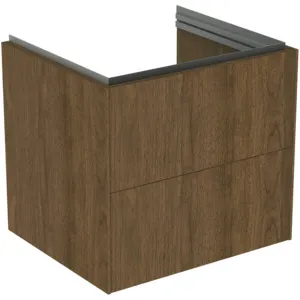 Ideal Standard Waschtischunterschrank „Conca“ 60 × 55,5 × 50,5 cm Walnuss dunkel Furnier Ideal Standard Waschtischunterschrank „Conca“ 60 × 55,5 × 50,5 cm Walnuss dunkel Furnier