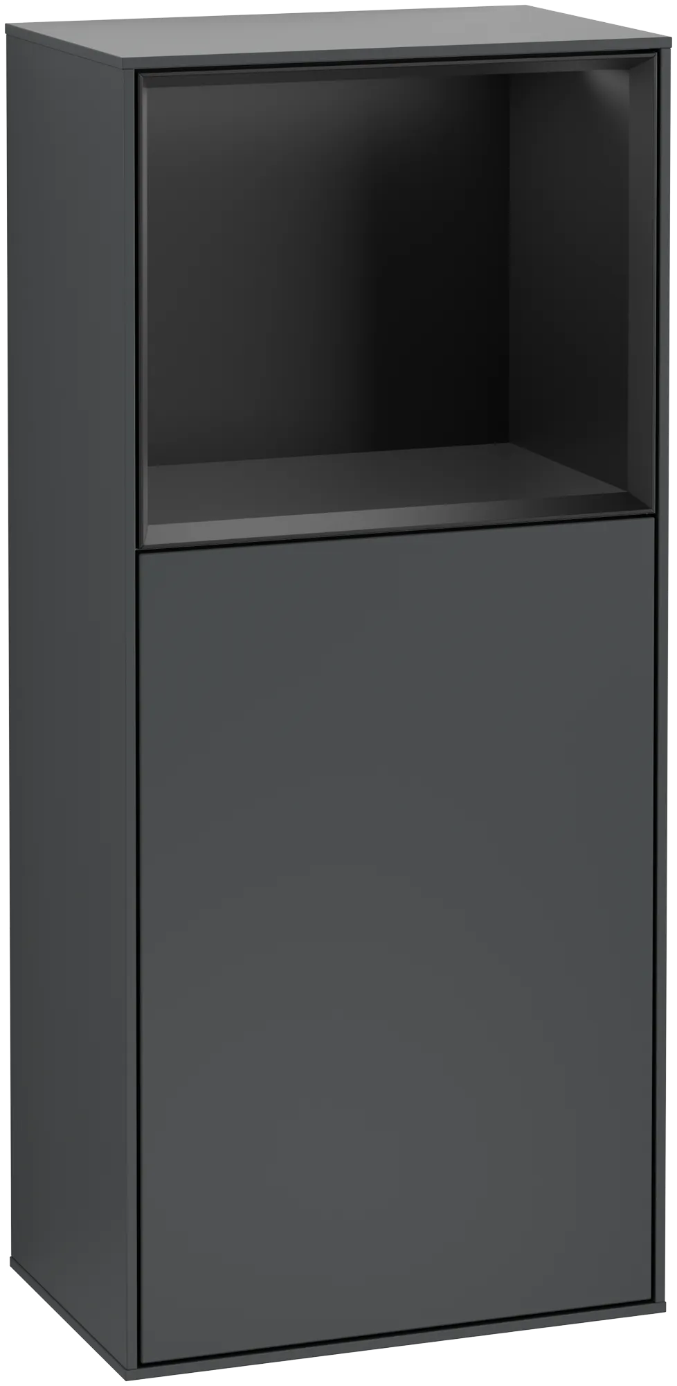 Villeroy & Boch Finion Seitenschrank G50, 418 x 936 x 270 mm, Midnight Blue Matt Lacquer / Black Matt Lacquer
