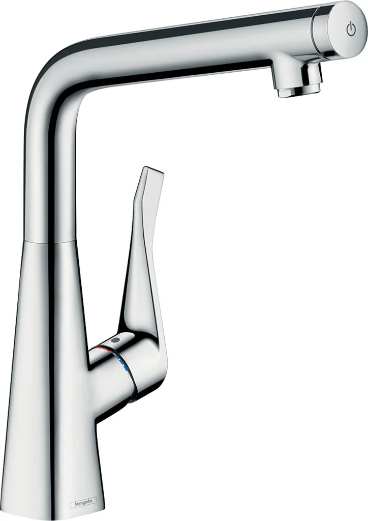 Hansgrohe Metris Select M71 Einhebel-Küchenmischer 320, 1-Jet, Chrom, Schwenkbereich einstellbar in 3 Stufen auf 110°, 150° oder 360°, Laminarstrahl, Select-Knopf zum komfortablen An- und Abstellen des Wasserstrahls, maximale Durchflussmenge bei 3 bar: 8 Hansgrohe Metris Select M71 Einhebel-Küchenmischer 320, 1-Jet, Chrom, Schwenkbereich einstellbar in 3 Stufen auf 110°, 150° oder 360°, Laminarstrahl, Select-Knopf zum komfortablen An- und Abstellen des Wasserstrahls, maximale Durchflussmenge bei 3 bar: 8