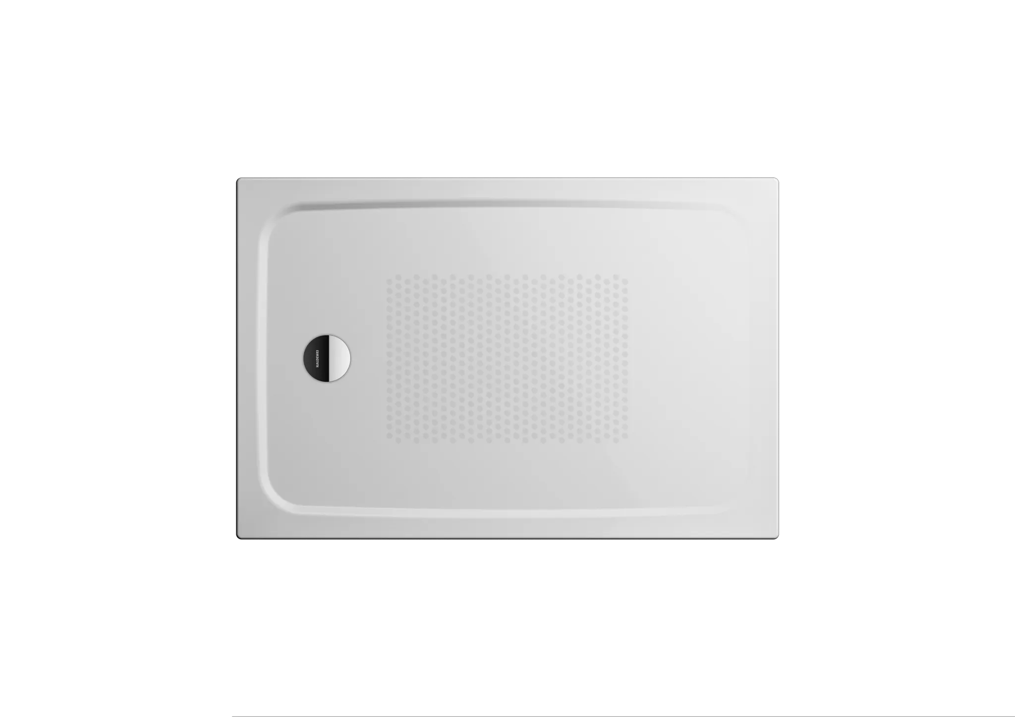 Kaldewei rechteck Duschwanne „Cayonoplan“ 750 × 900 mm mit Teilantislip, mit Perl-Effekt, in manhattan