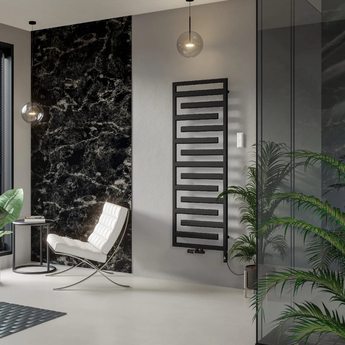 Zehnder Design-Hybridheizkörper mit Heizstab IHC „Tetris“ Mixbetrieb IHC 60 × 98,8 cm in Ruby Red (RAL 3003, glänzend) Zehnder Design-Hybridheizkörper mit Heizstab IHC „Tetris“ Mixbetrieb IHC 60 × 98,8 cm in Ruby Red (RAL 3003, glänzend)