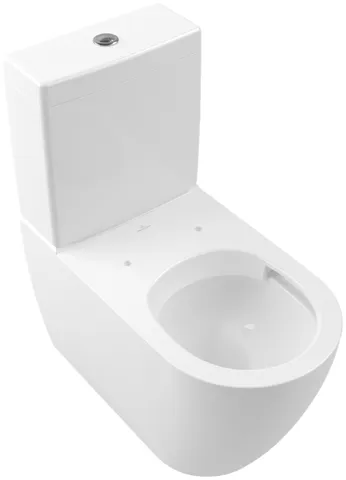 Stand-Tiefspül-WC für Kombination mit Spülkasten DirectFlush „Subway 2.0“ 37 × 40 × 70 cm, ohne Spülrand, Abgang waagerecht