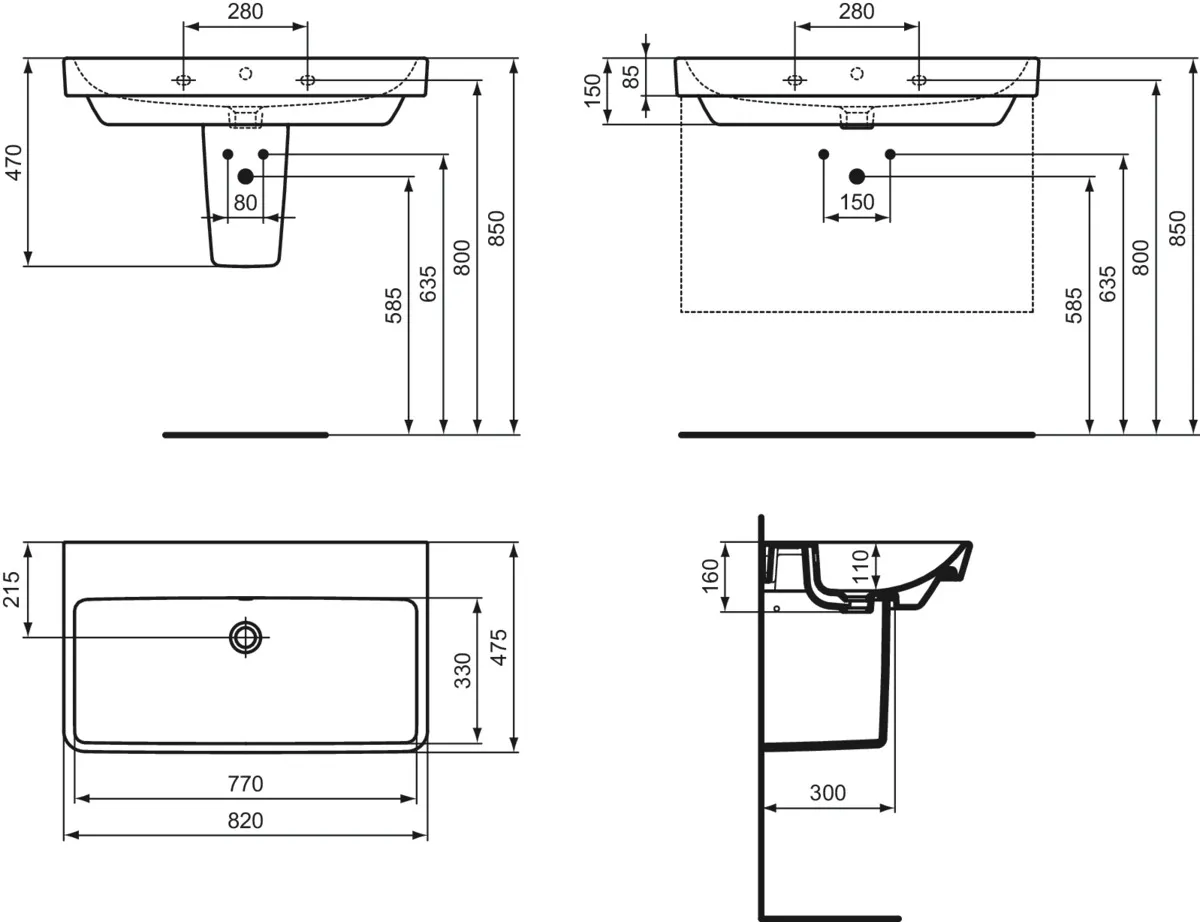 Ideal Standard Waschbecken „i.lifeB“ Ideal Standard Waschbecken „i.lifeB“