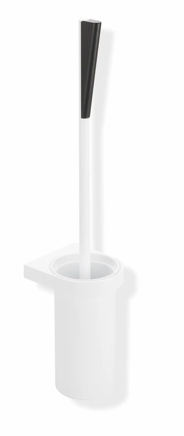 HEWI Toilettenbürstengarnitur „System 800K“ 10,5 × 54,3 cm in Signalweiß HEWI Toilettenbürstengarnitur „System 800K“ 10,5 × 54,3 cm in Signalweiß