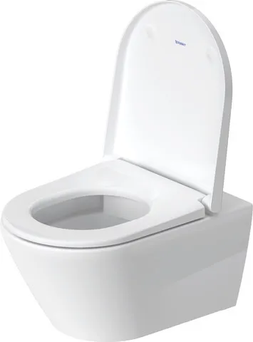 Duravit Wand-Tiefspül-WC inkl. WC-Sitz „D-Neo“ 37 × 54 × 40 cm, Befestigung verdeckt, mit Spülrand