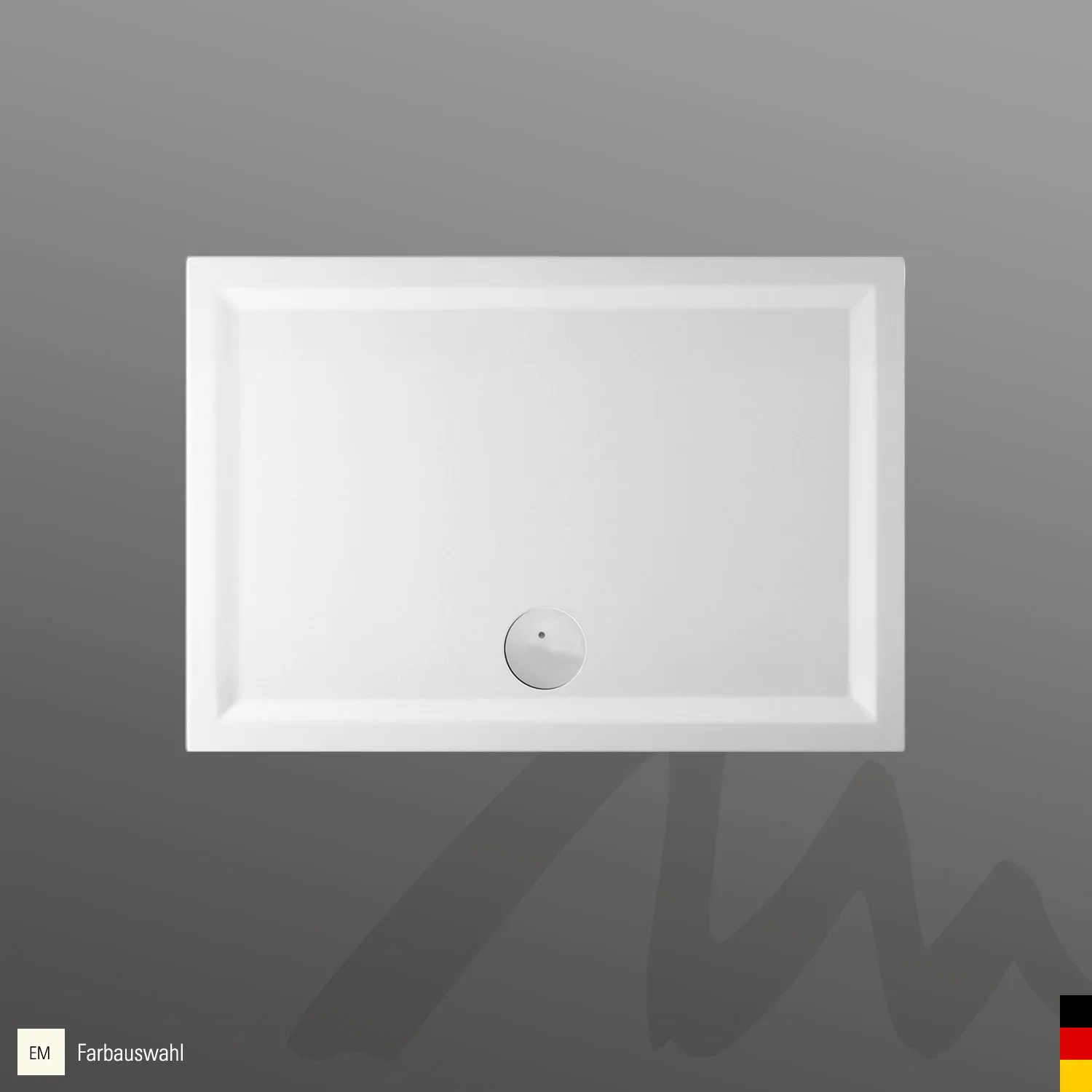 Mauersberger Duschwanne „lupina“ 1300 × 750 mm in Edelweiß (matt)