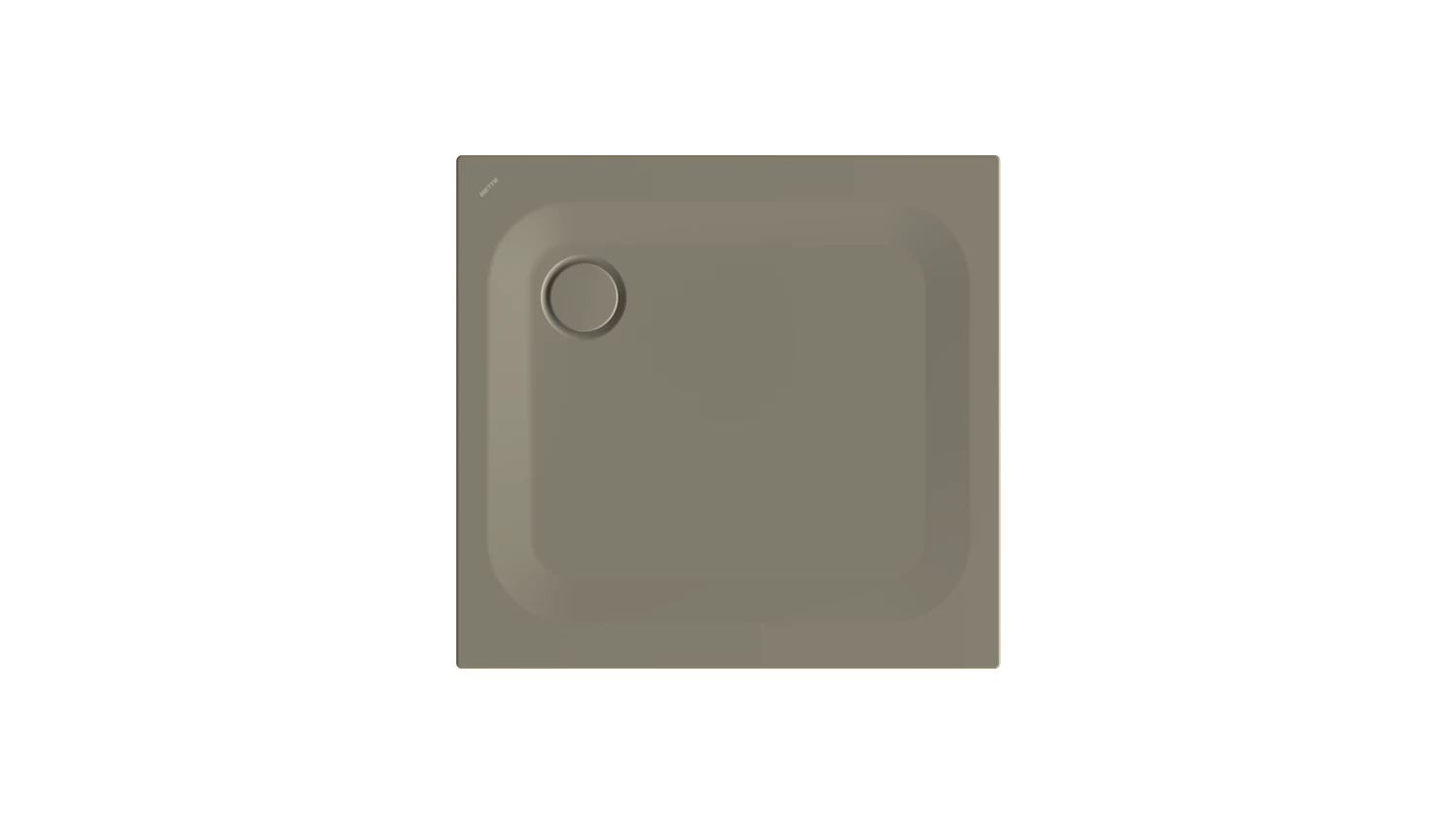 Bette rechteck Duschwanne „BetteUltra“ 900 × 850 mm ohne Oberflächenbeschichtung, mit BetteGlasur Plus, ohne Wannenträger, in Graphite