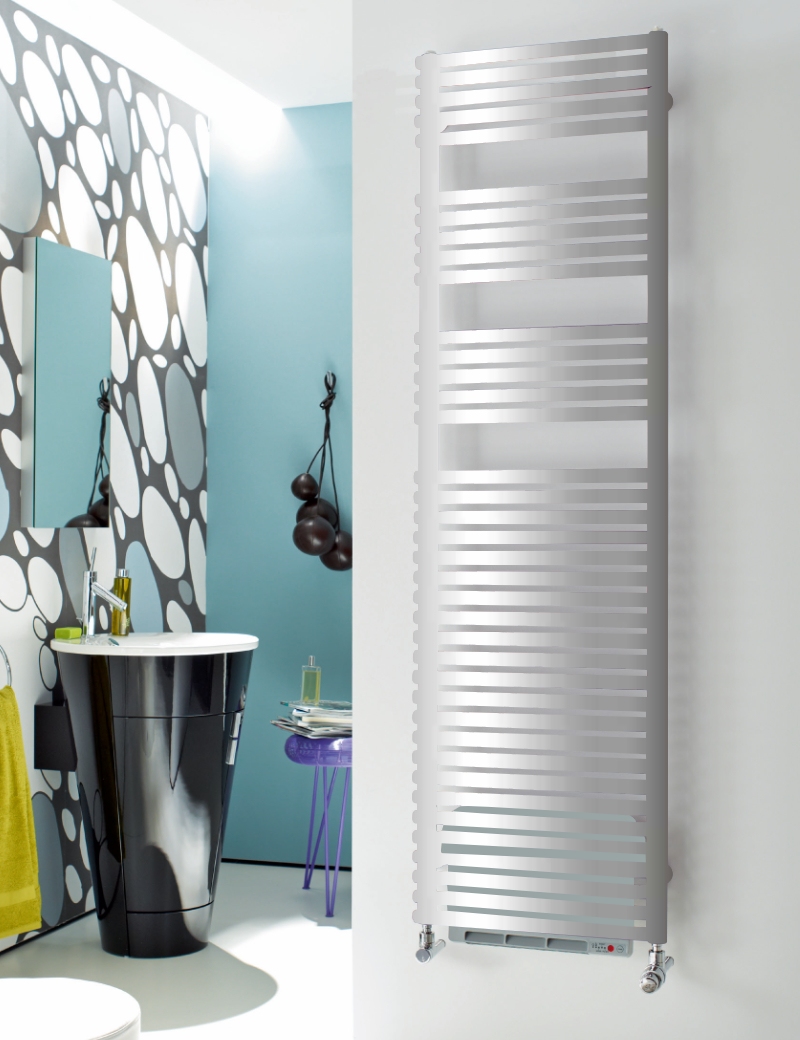 Zehnder Forma Air Design-Heizkörper elektrisch, chrom, 1.230 x 126 x 496 mm