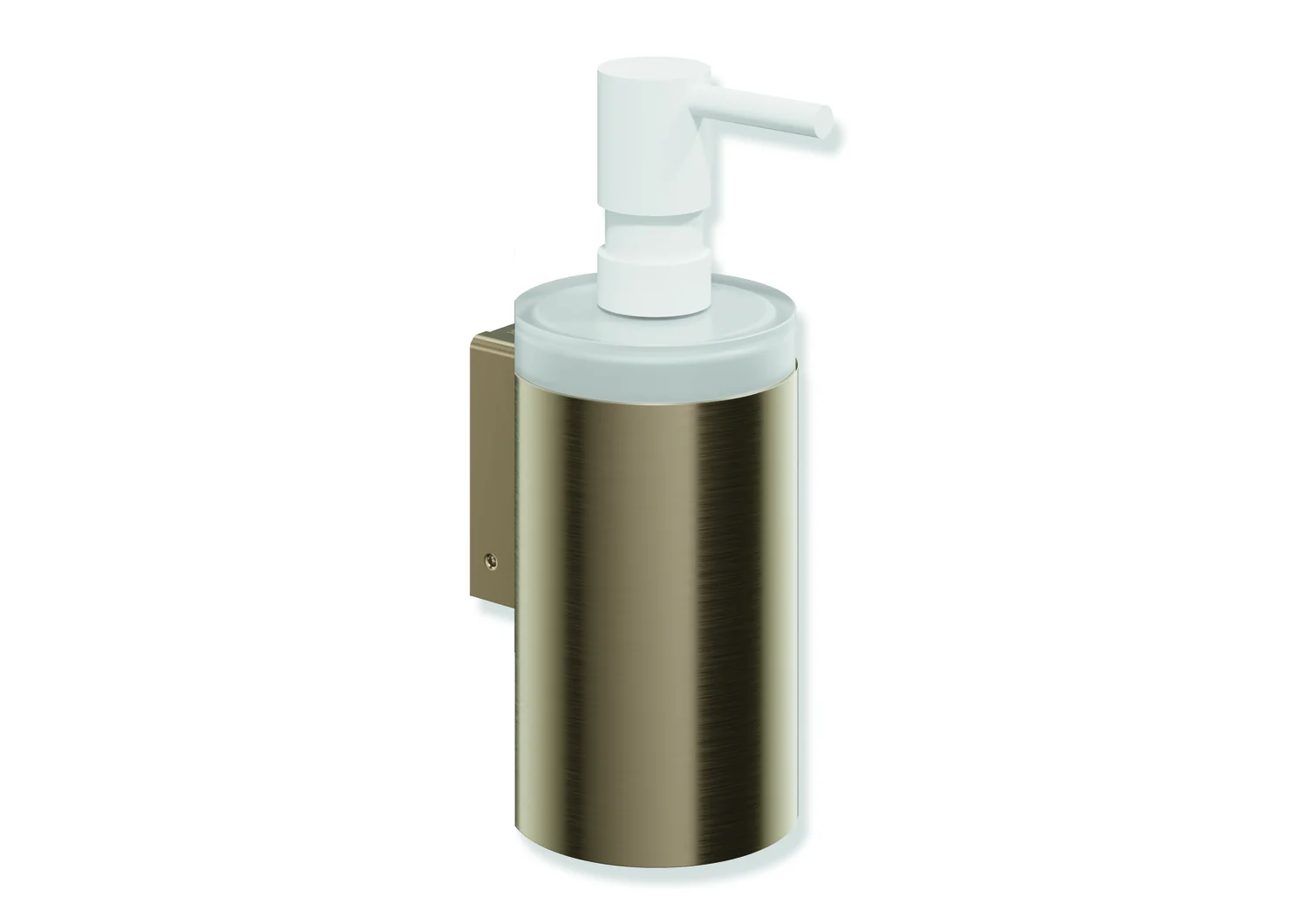 HEWI Seifenspender System 162, PVD Bronze gebürstet, 70 mm Ø, 182 mm hoch, 85 mm tief, Füllmenge ca. 200 ml HEWI Seifenspender System 162, PVD Bronze gebürstet, 70 mm Ø, 182 mm hoch, 85 mm tief, Füllmenge ca. 200 ml