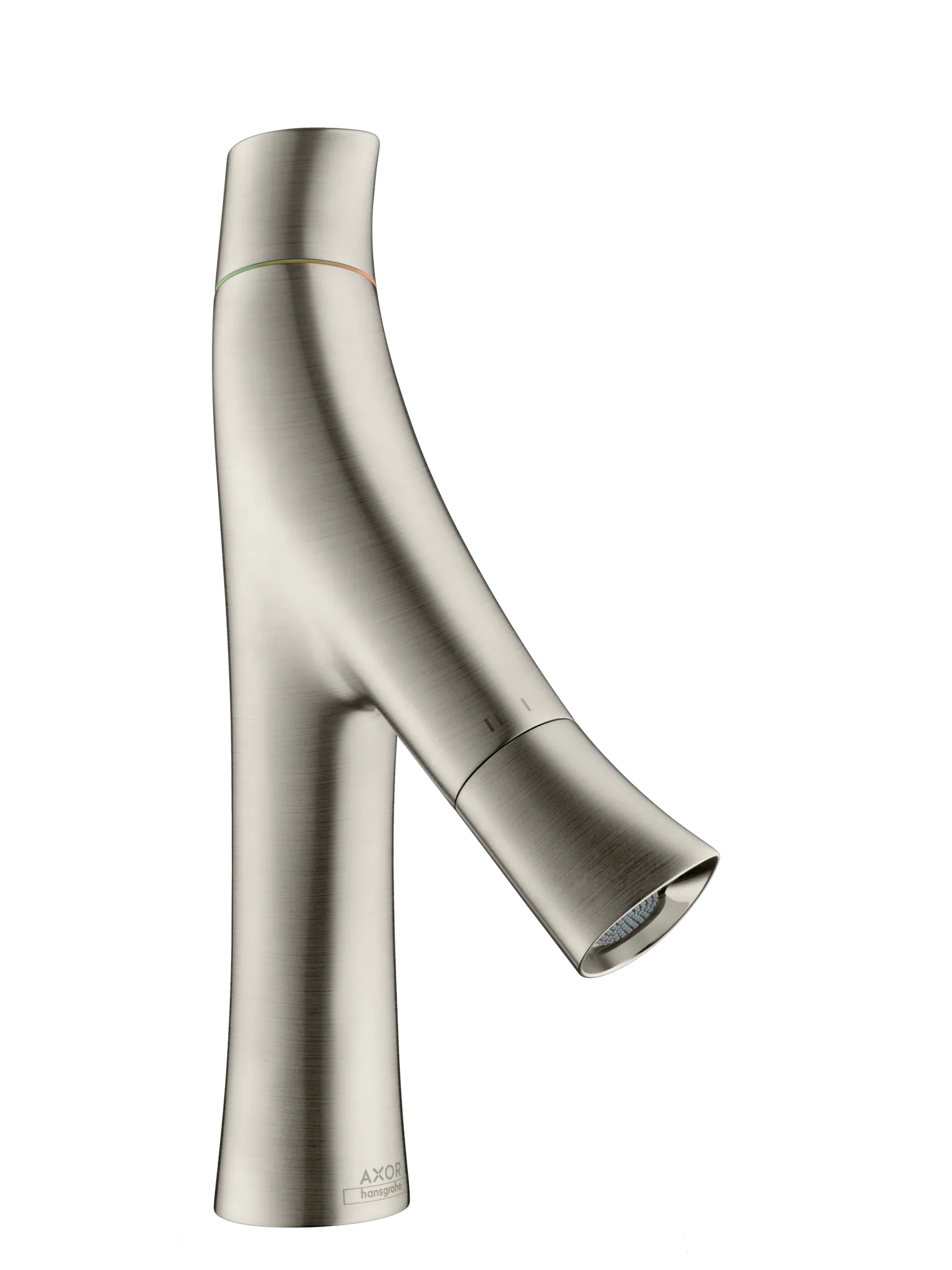 Hansgrohe AXOR Starck Organic 2-Griff Waschtischmischer 80 mit Zugstangen-Ablaufgarnitur, Edelstahl Optic Hansgrohe AXOR Starck Organic 2-Griff Waschtischmischer 80 mit Zugstangen-Ablaufgarnitur, Edelstahl Optic