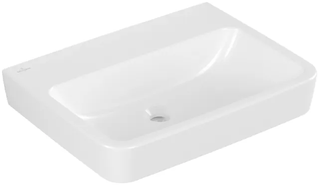 Villeroy & Boch Wandwaschtisch „O.novo“ 600 × 460 × 175 mm, für Becken mittig, ohne Hahnlochbohrung in Weiß Alpin Villeroy & Boch Wandwaschtisch „O.novo“ 600 × 460 × 175 mm, für Becken mittig, ohne Hahnlochbohrung in Weiß Alpin