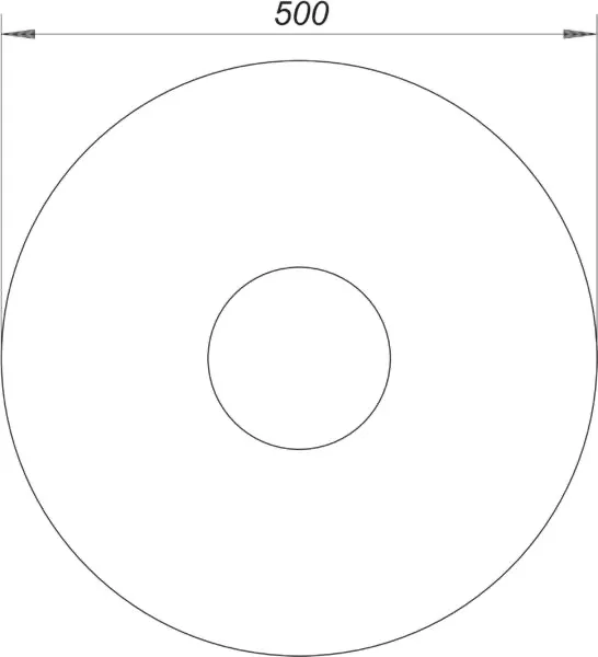 Anschluss-Manschette S 15, PVC-weich, d: 500 mm