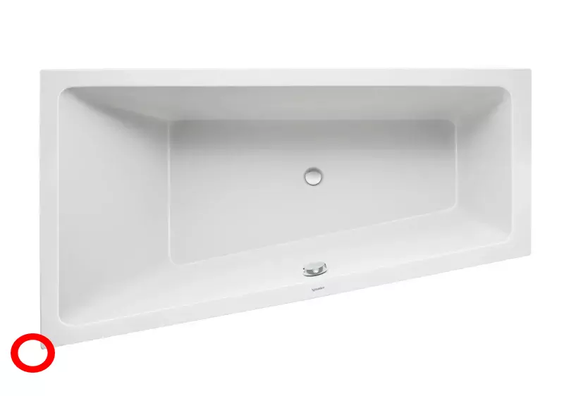 Duravit Badewanne „No.1“ Trapez 1700 × 1000 mm, links, Sonderangebot 700508000000000 - B-Ware