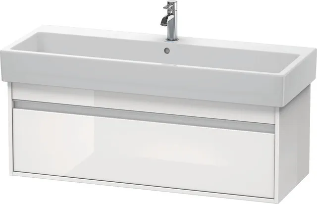 Duravit Waschtischunterschrank wandhängend „Ketho“ 115 × 41 × 44 cm Weiß Hochglanz