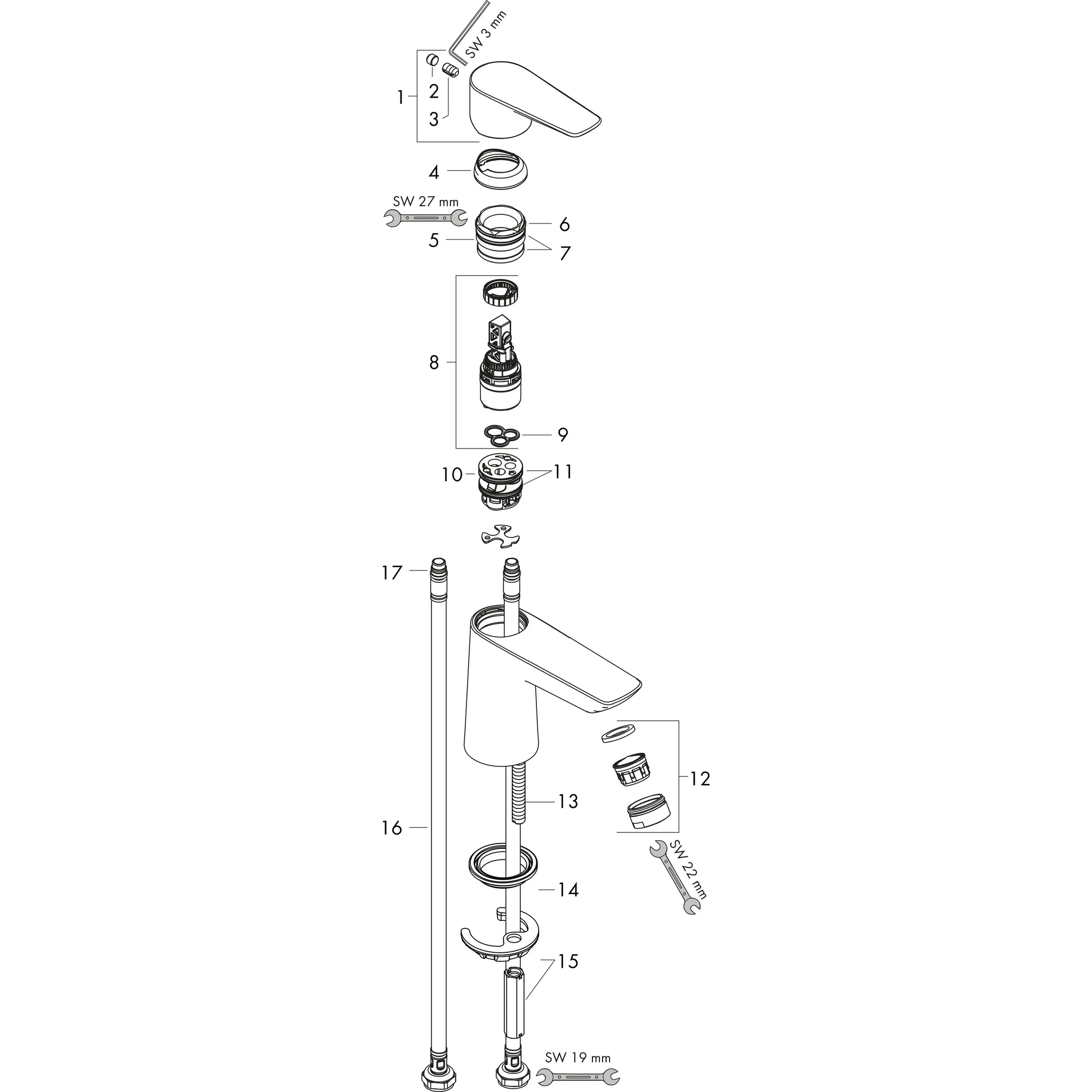 Waschtischmischer 80 Talis E mit Push-Open Ablaufgarnitur chrom Waschtischmischer 80 Talis E mit Push-Open Ablaufgarnitur chrom