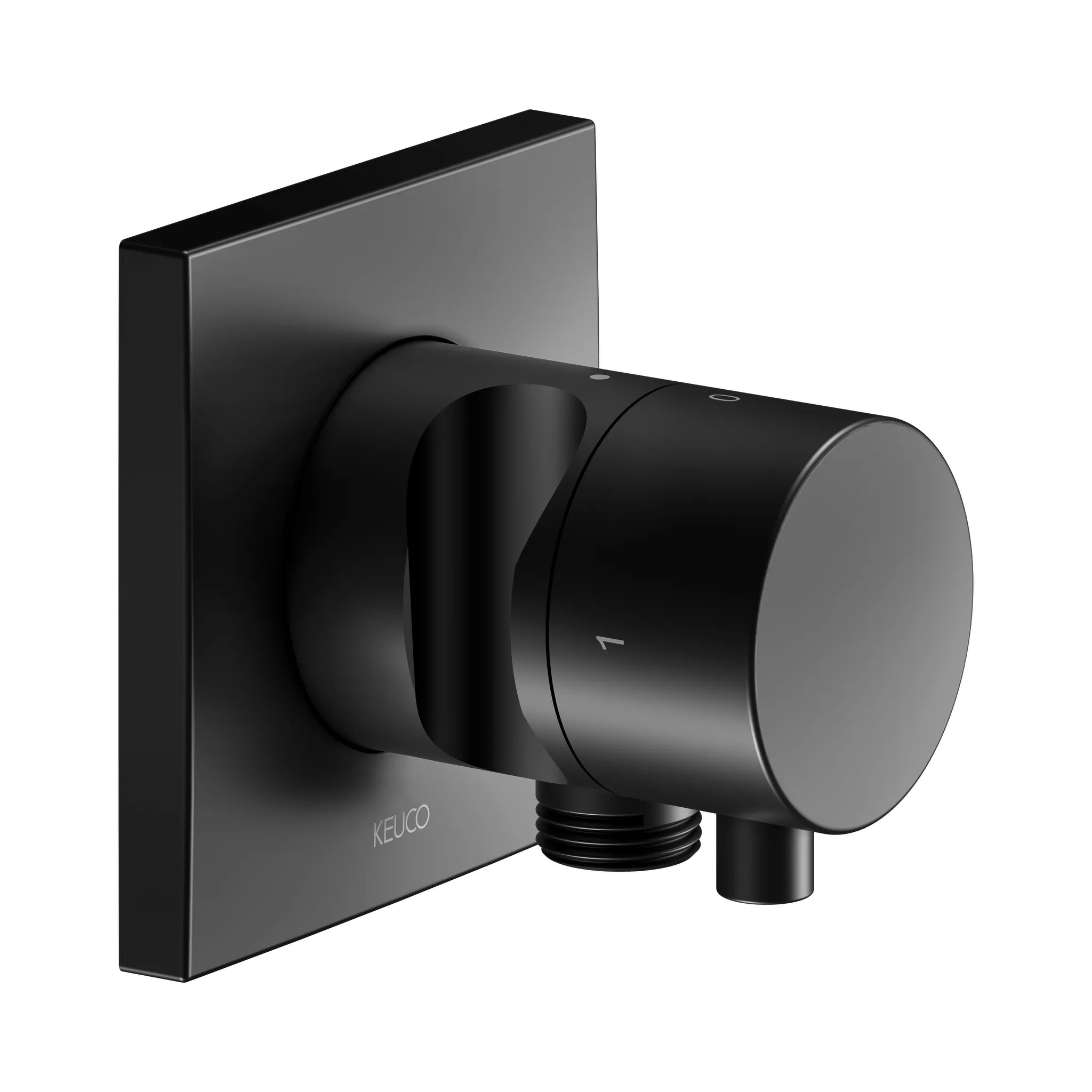 KEUCO IXMO Ab- und Umstellventil Unterputz für 2 Verbraucher mit Schlauchanschluss und Brausehalter schwarz matt KEUCO IXMO Ab- und Umstellventil Unterputz für 2 Verbraucher mit Schlauchanschluss und Brausehalter schwarz matt