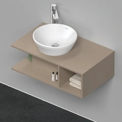 Duravit Waschtischunterschrank wandhängend „D-Neo“ 80 × 26 × 48 cm Leinen