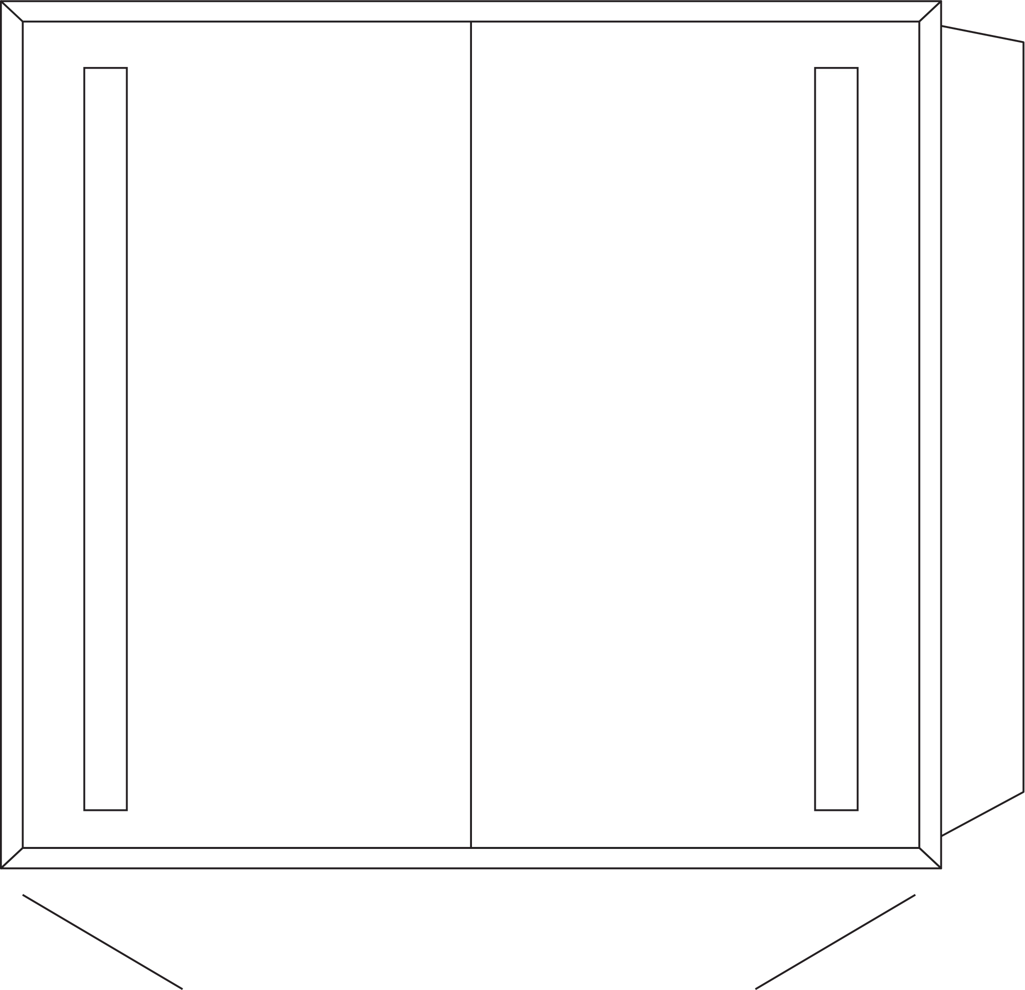 Sanipa Wandeinbau Spiegelschrank „Wilma“ 849 × 750 × 173 mm