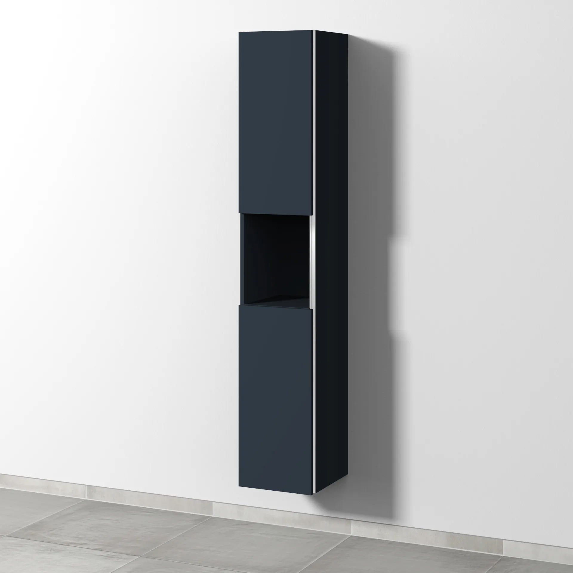 Sanipa Hochschrank „3way“ 300 × 1700 × 345 mm Anschlag links, in Marine (matt), Anschlag links Sanipa Hochschrank „3way“ 300 × 1700 × 345 mm Anschlag links, in Marine (matt), Anschlag links