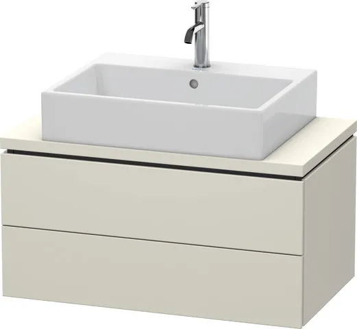 Duravit Waschtischunterschrank wandhängend „L-Cube“ 82 × 40 × 47,7 cm Taupe Matt Duravit Waschtischunterschrank wandhängend „L-Cube“ 82 × 40 × 47,7 cm Taupe Matt