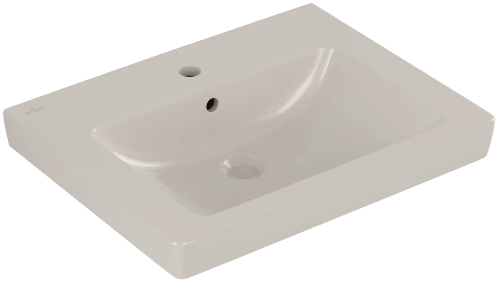Villeroy & Boch Subway 2.0 Waschbecken 600x470mm Rechteck 1HL. m. ÜL. Pergamon cplus