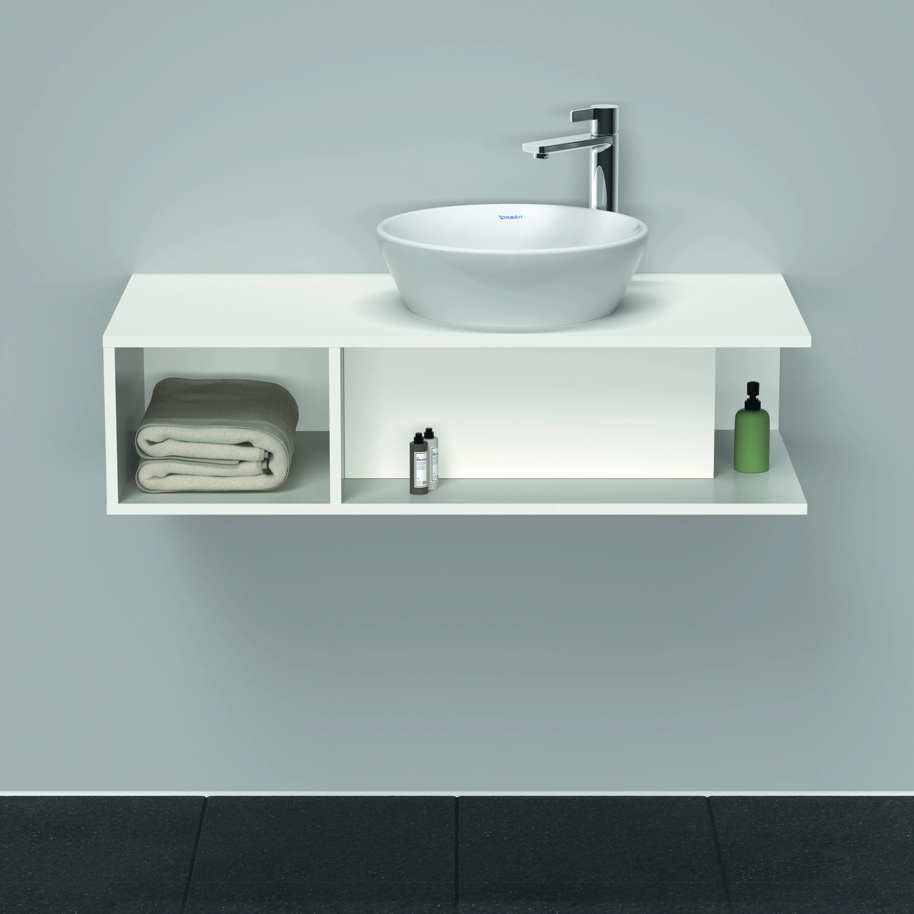 Duravit Waschtischunterschrank wandhängend „D-Neo“ 100 × 26 × 48 cm Weiß Matt