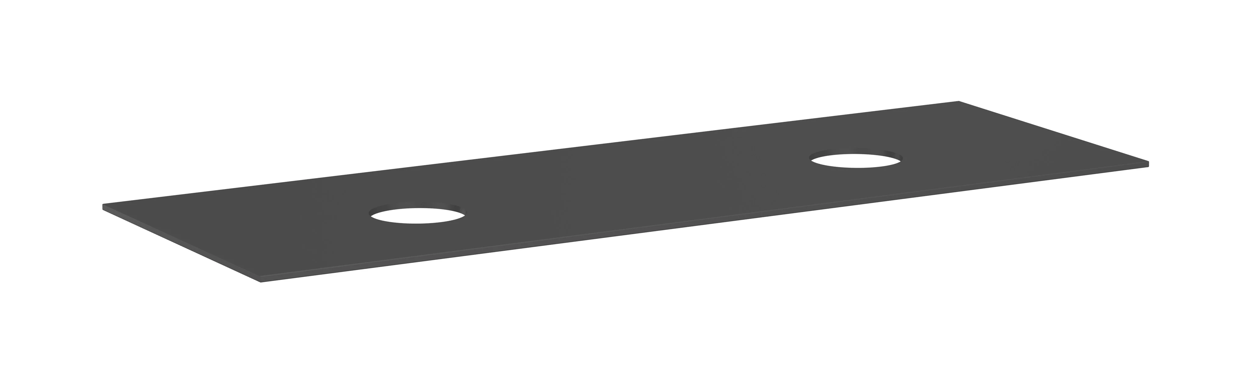 Hansgrohe Xevolos E Konsole 1570x550 mm, Schiefergrau Matt, 2 mittige Beckenausschnitte für Aufsatzwaschtisch ohne Hahnloch Hansgrohe Xevolos E Konsole 1570x550 mm, Schiefergrau Matt, 2 mittige Beckenausschnitte für Aufsatzwaschtisch ohne Hahnloch