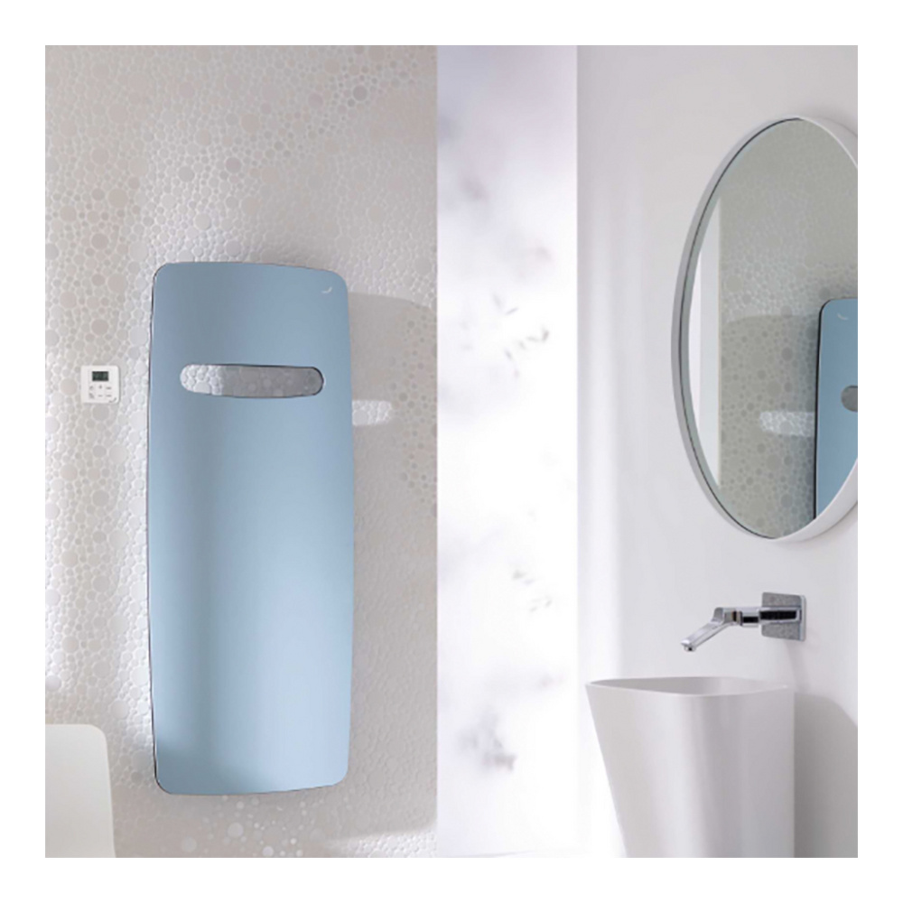 Zehnder Design-Elektroheizkörper „Vitalo Spa“ 49 × 150 cm in Aluminium eloxiert