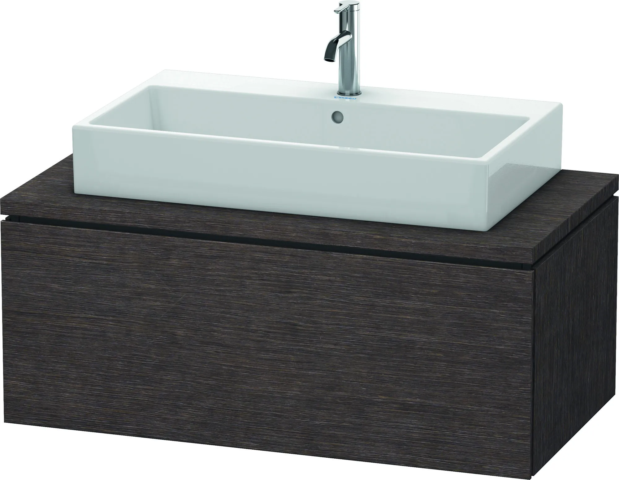 Duravit Waschtischunterschrank wandhängend „L-Cube“ 102 × 40 × 54,7 cm Eiche Dunkel gebürstet