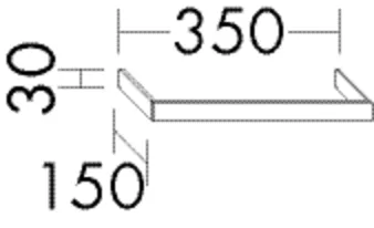 Handtuchhalter, Handtuchhalter, Metall Schwarz;zur Montage an Plisséefronten, Tiefe: 150 mm, Breite: 350 mm, Höhe: 30 mm Handtuchhalter, Handtuchhalter, Metall Schwarz;zur Montage an Plisséefronten, Tiefe: 150 mm, Breite: 350 mm, Höhe: 30 mm