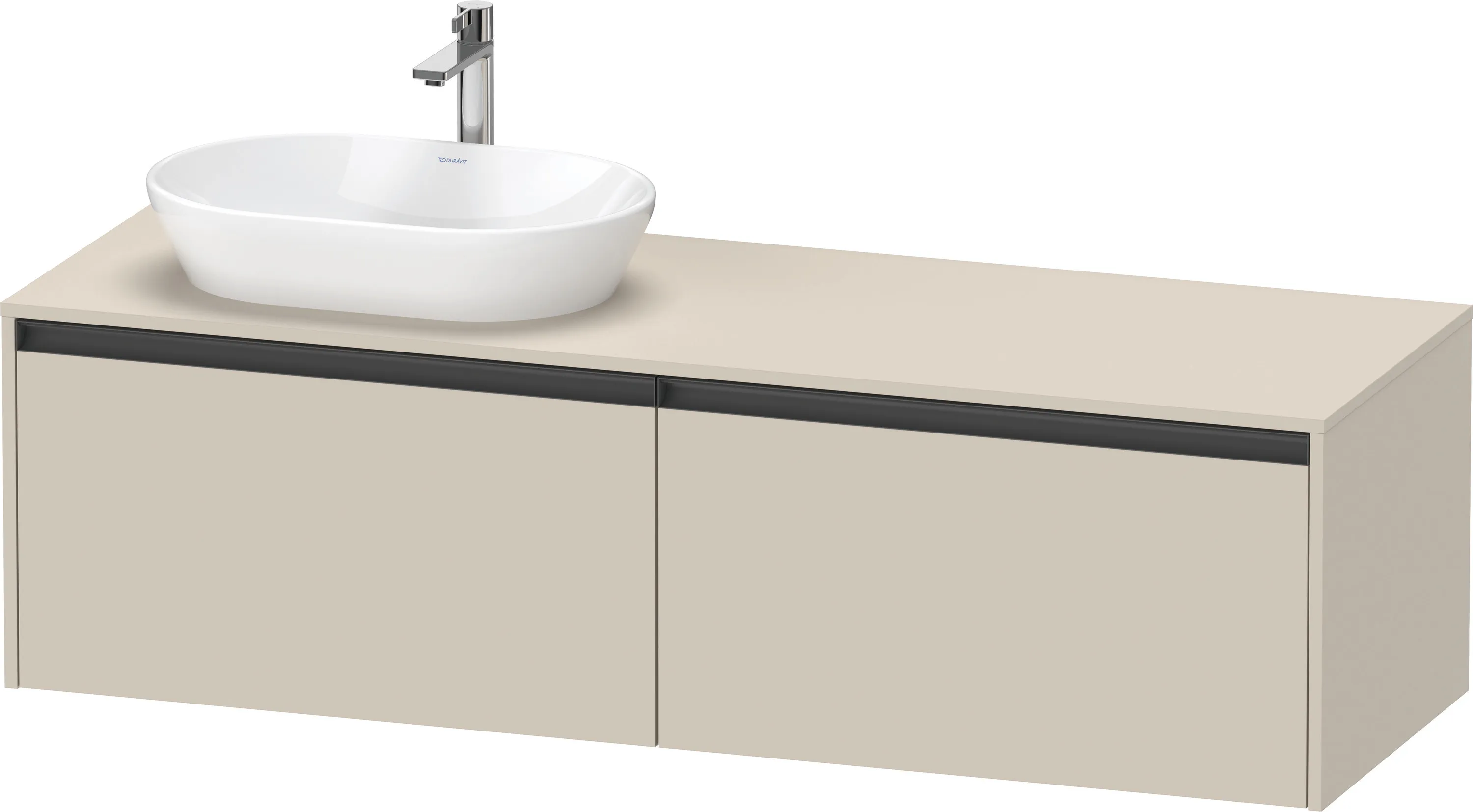 Duravit Waschtischunterschrank wandhängend „Ketho.2“ 160 × 45,9 × 55 cm in Taupe Supermatt Duravit Waschtischunterschrank wandhängend „Ketho.2“ 160 × 45,9 × 55 cm in Taupe Supermatt