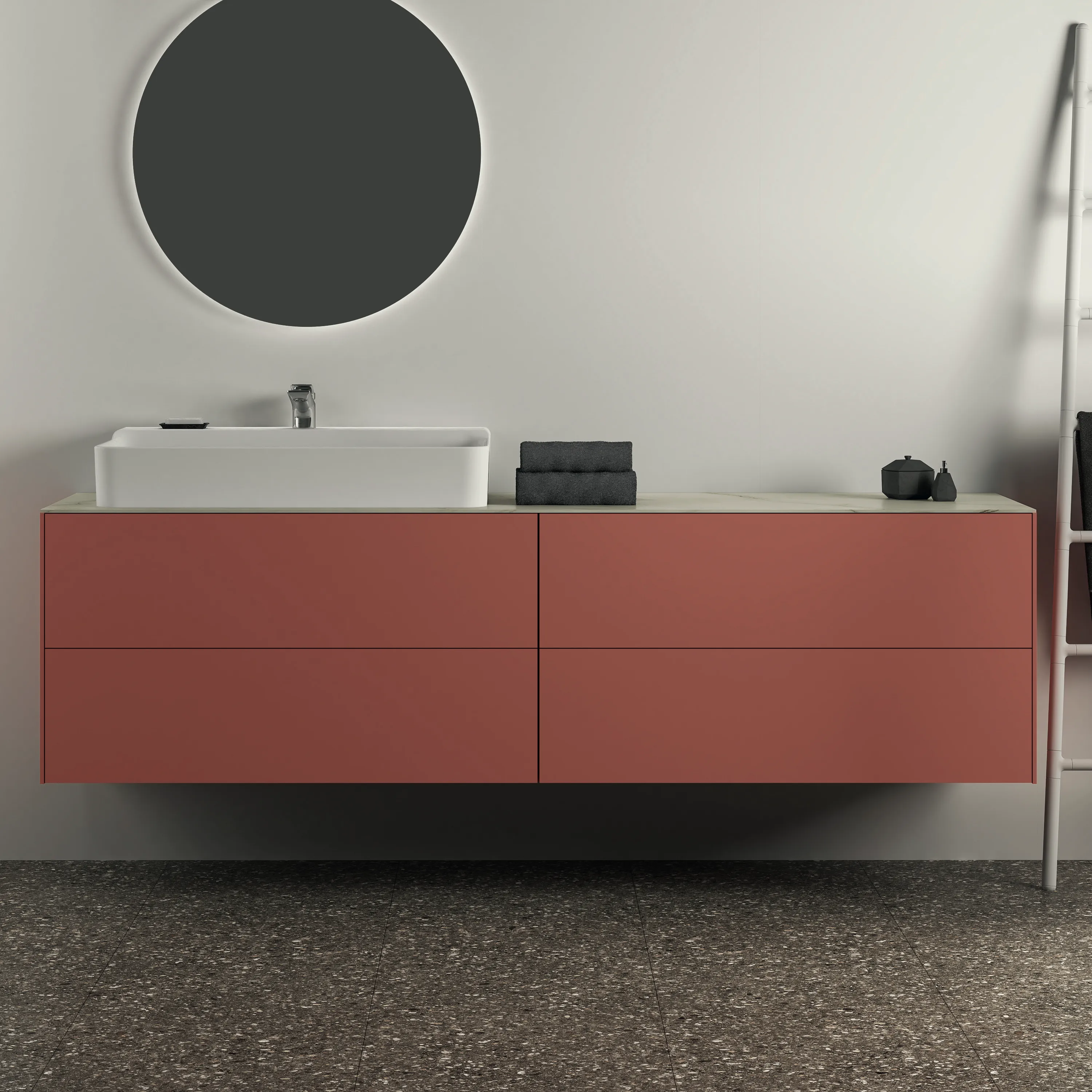 Ideal Standard Waschtischunterschrank Conca, 4 Auszüge, ohne Platte, 1985x505x540 mm, Sunset