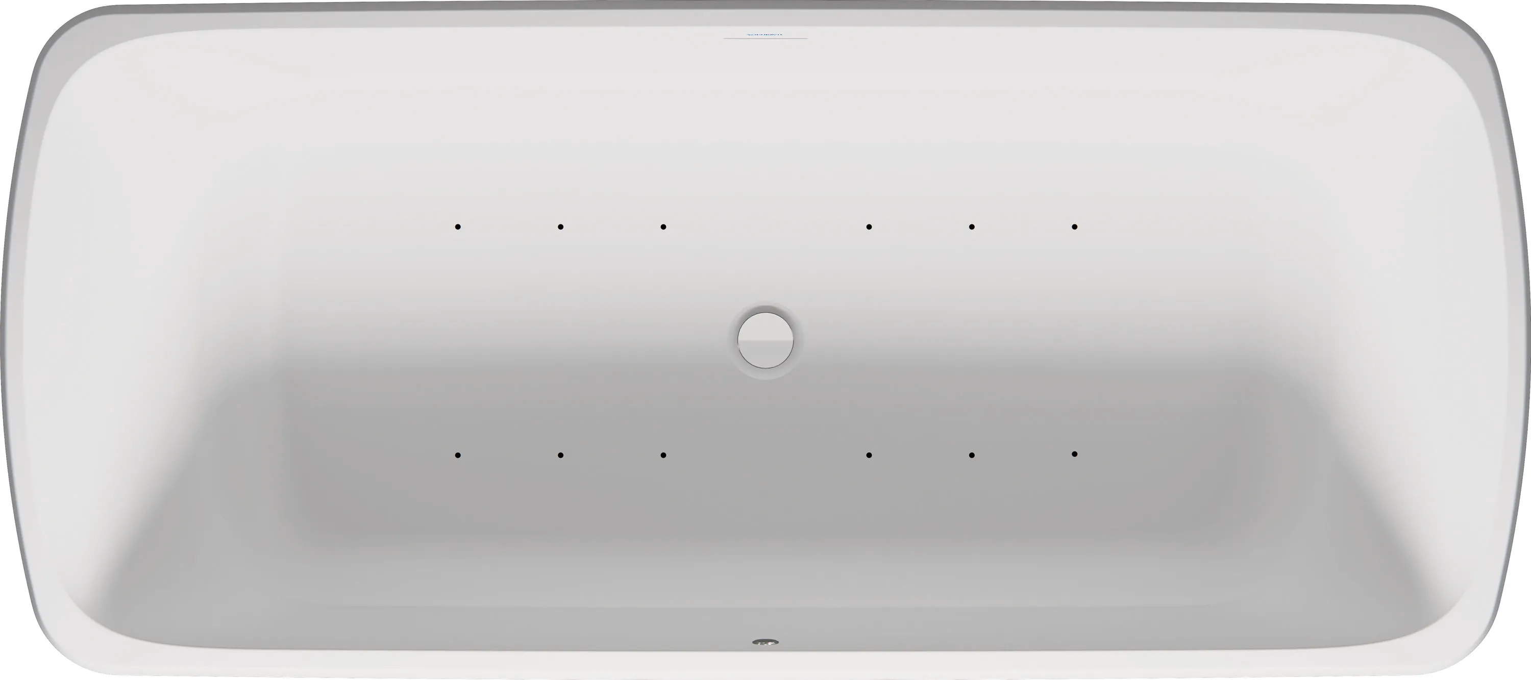 Duravit Whirlwanne „Qatego“ freistehend rechteck 1800 × 900 mm, Mittelablauf mit Air-System, in Weiß (matt) Duravit Whirlwanne „Qatego“ freistehend rechteck 1800 × 900 mm, Mittelablauf mit Air-System, in Weiß (matt)