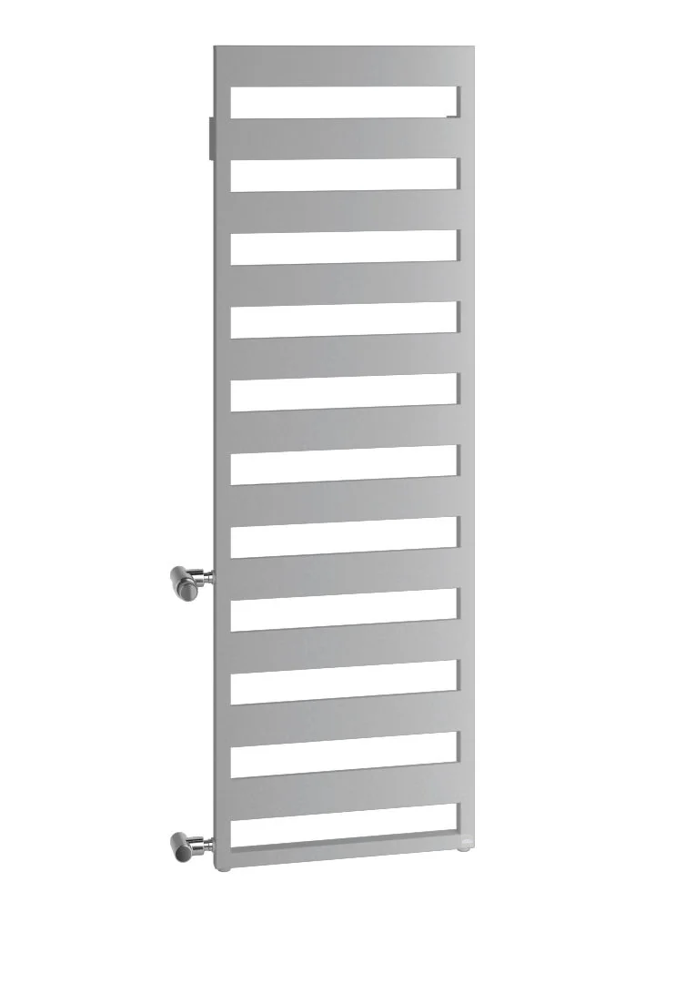 Kermi Design-Heizkörper „Casteo®-D“ 75 × 125,9 cm in glanzsilber Metallic