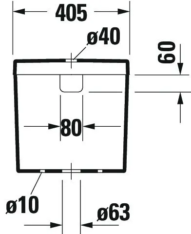 Spülkasten „Darling New“ 40,5 × 39,5 × 16 cm Spülkasten „Darling New“ 40,5 × 39,5 × 16 cm