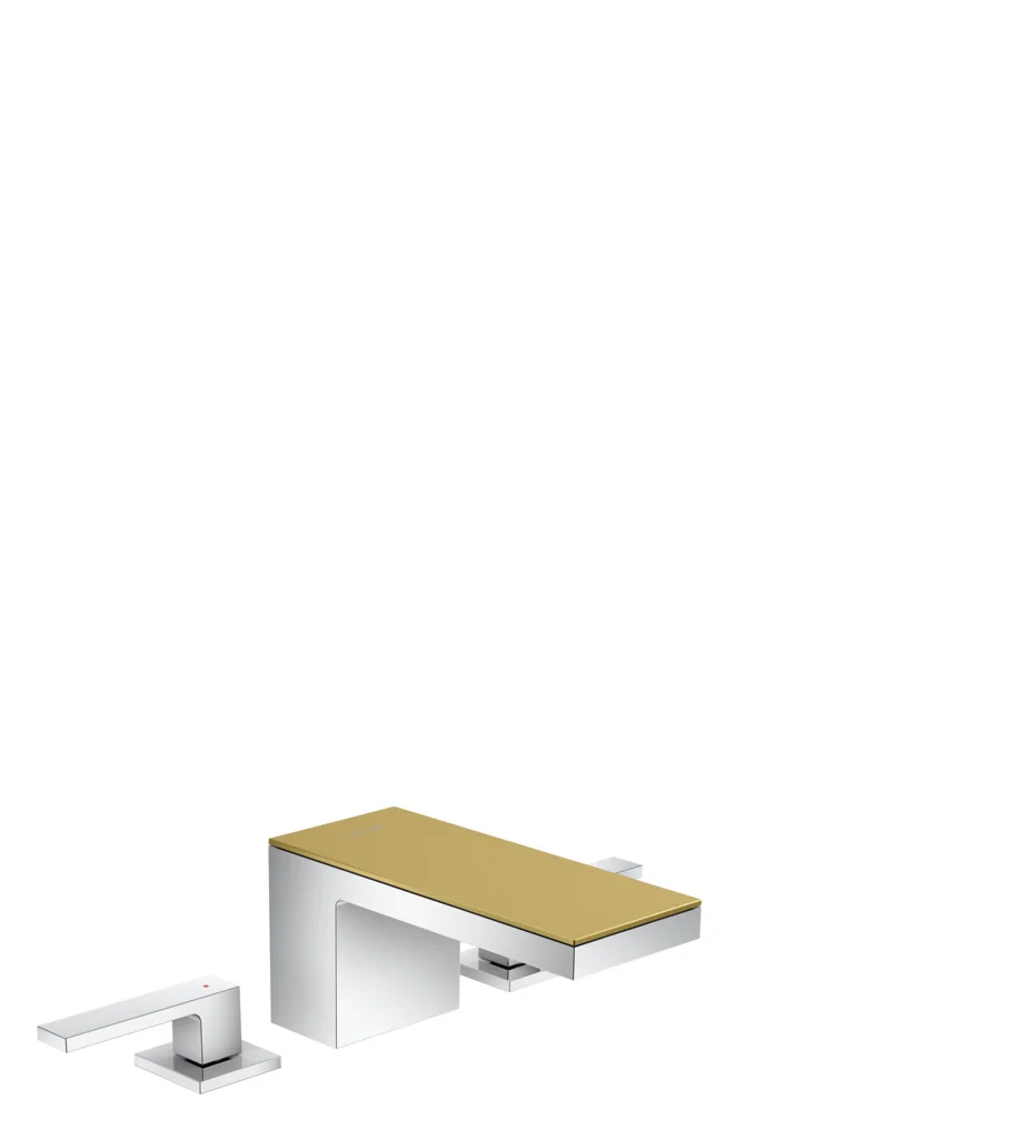 Hansgrohe AXOR MyEdition 3-Loch Waschtischarmatur Chrom, Ausladung 151 mm, Auslaufhöhe 70 mm, Hebelgriff, PowderRain Strahlart, max. Durchfluss 5 l/min, DN15 Anschluss Hansgrohe AXOR MyEdition 3-Loch Waschtischarmatur Chrom, Ausladung 151 mm, Auslaufhöhe 70 mm, Hebelgriff, PowderRain Strahlart, max. Durchfluss 5 l/min, DN15 Anschluss