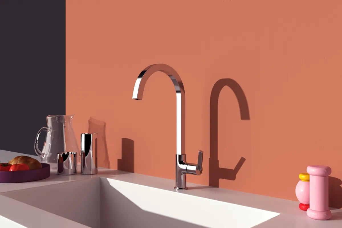 Ideal Standard Gusto Küchenarmatur BD411AA, eckiger Auslauf, Chrom Ideal Standard Gusto Küchenarmatur BD411AA, eckiger Auslauf, Chrom