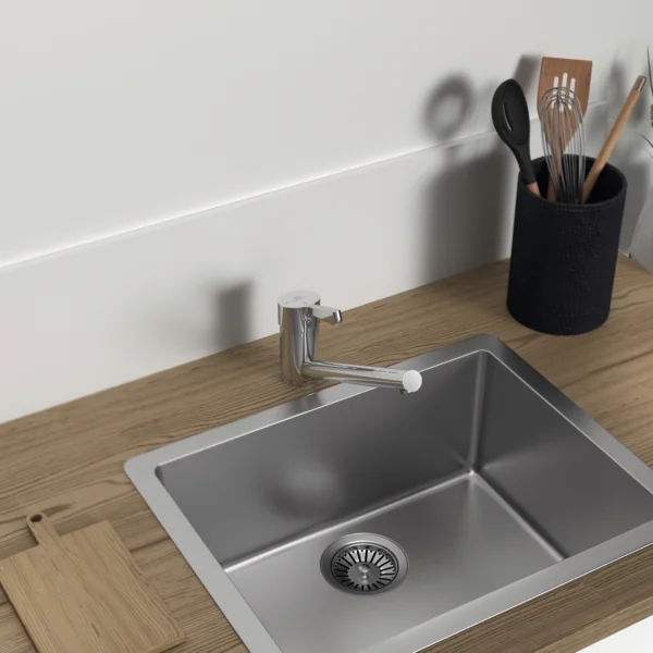 Ideal Standard Küchenarmatur Ceralife Chrom - Hochwertige Einhebelmischer in Chromoptik für moderne Küchen