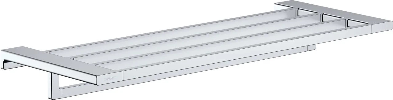 Hansgrohe AddStoris Q Handtuchablage mit Handtuchhalter, Chrom, 648 mm Länge Hansgrohe AddStoris Q Handtuchablage mit Handtuchhalter, Chrom, 648 mm Länge