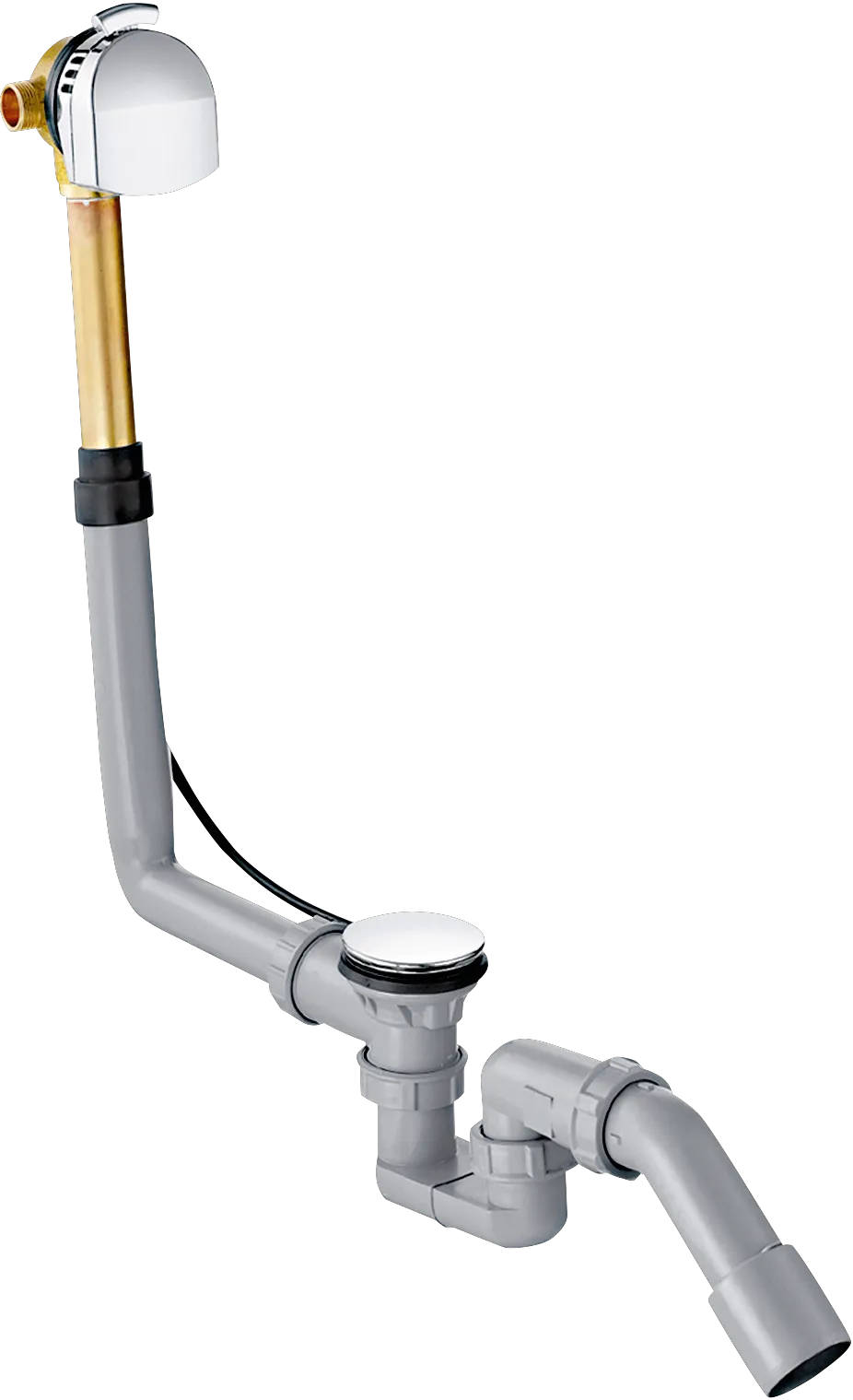 Ab-u.Überlaufgarnitur Exafill Plus Komplettset für Normalwannen chrom Ab-u.Überlaufgarnitur Exafill Plus Komplettset für Normalwannen chrom