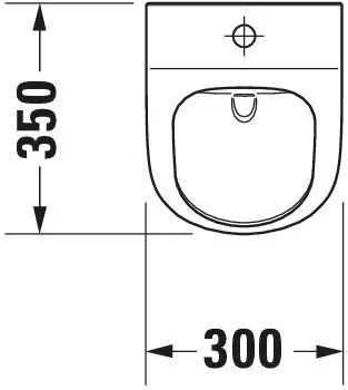 Urinal ME by Starck rimless, weiß Zulauf von oben, HyG Urinal ME by Starck rimless, weiß Zulauf von oben, HyG