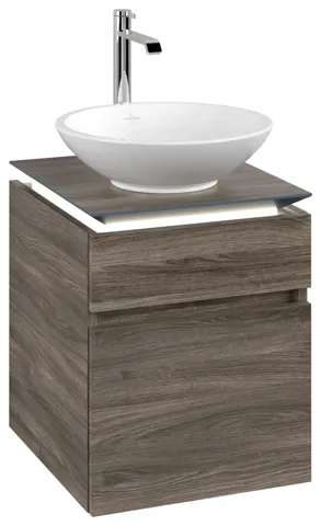 Villeroy & Boch Waschtischunterschrank „Legato“ für Schrankwaschtisch 450 × 550 × 500 mm Stone Oak, für Becken mittig Villeroy & Boch Waschtischunterschrank „Legato“ für Schrankwaschtisch 450 × 550 × 500 mm Stone Oak, für Becken mittig