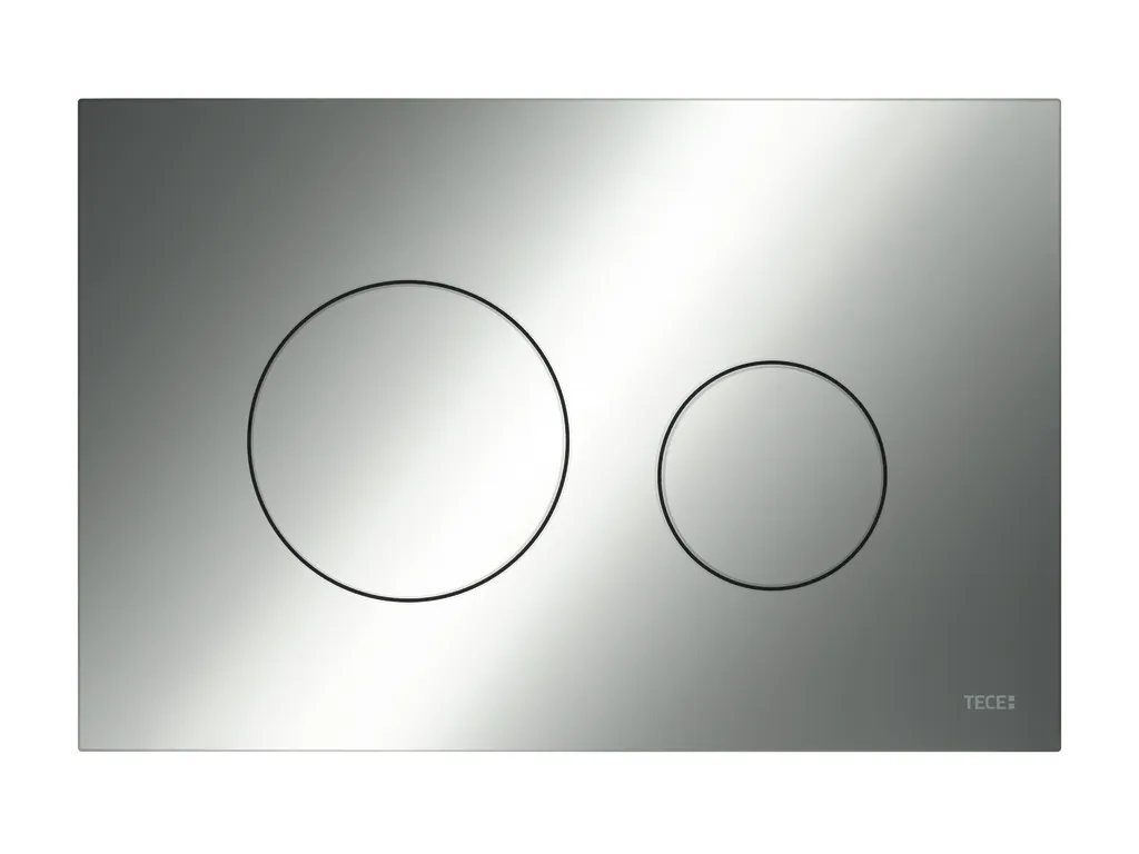 loop WC-Betätigungsplatte Kunststoff für Zweimengentechnik, Chrom glänzend loop WC-Betätigungsplatte Kunststoff für Zweimengentechnik, Chrom glänzend