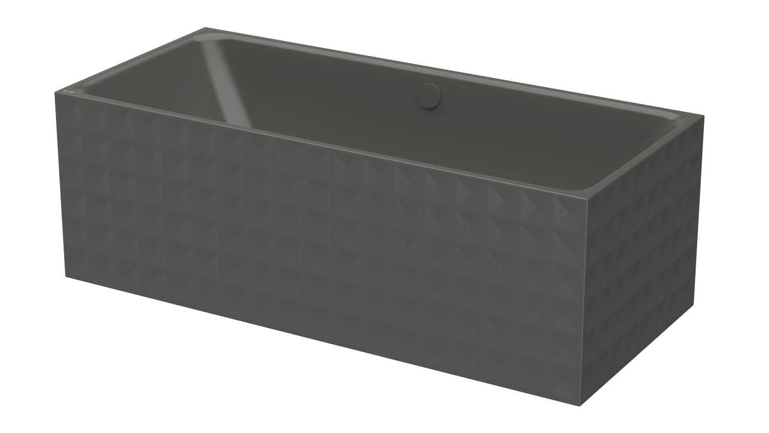 Bette Badewanne „BetteLoft Ornament“ freistehend rechteck 181 × 81 cm in Anthracite Bette Badewanne „BetteLoft Ornament“ freistehend rechteck 181 × 81 cm in Anthracite