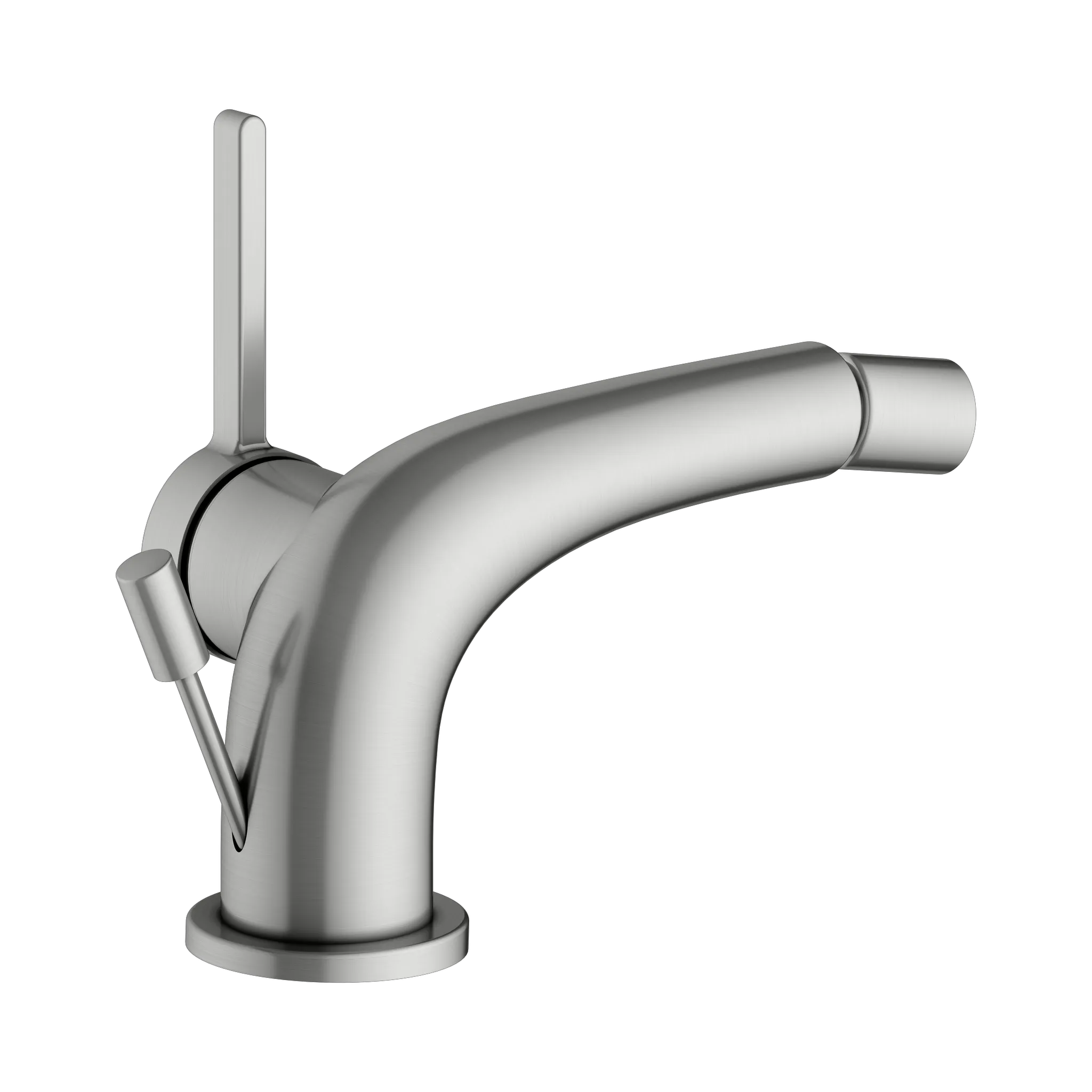 KEUCO EDITION 400 Einhebel-Bidetmischer mit Zugstangen-Ablaufgarnitur Edelstahl-finish