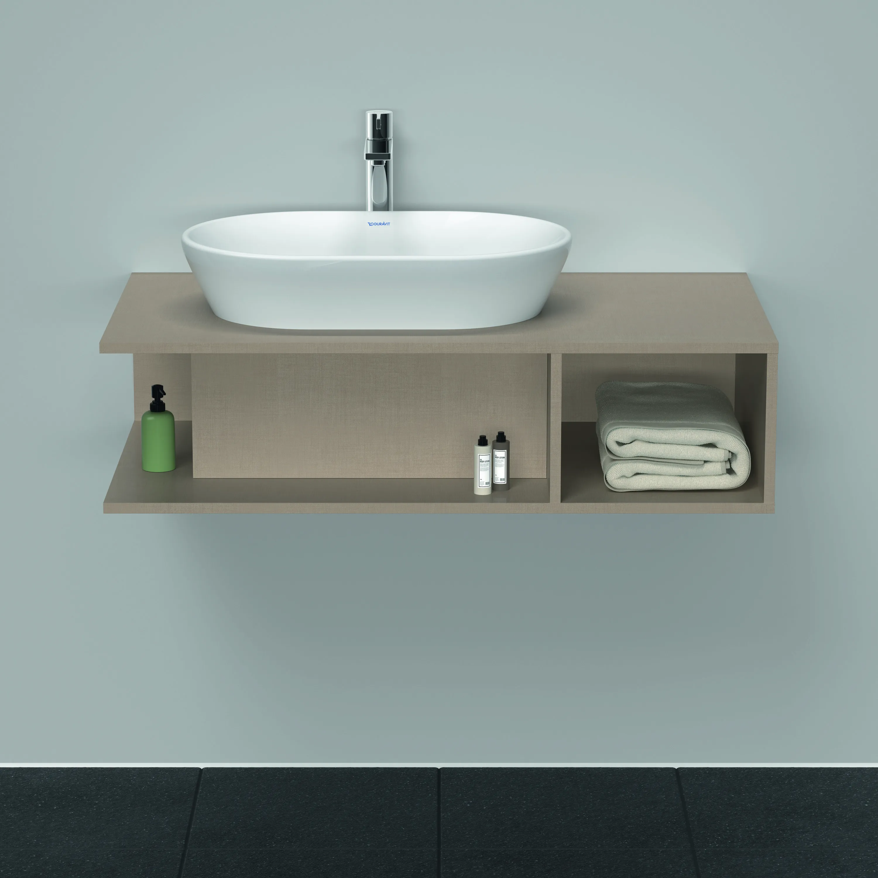 Duravit Waschtischunterschrank wandhängend „D-Neo“ 100 × 26 × 55 cm Leinen Duravit Waschtischunterschrank wandhängend „D-Neo“ 100 × 26 × 55 cm Leinen