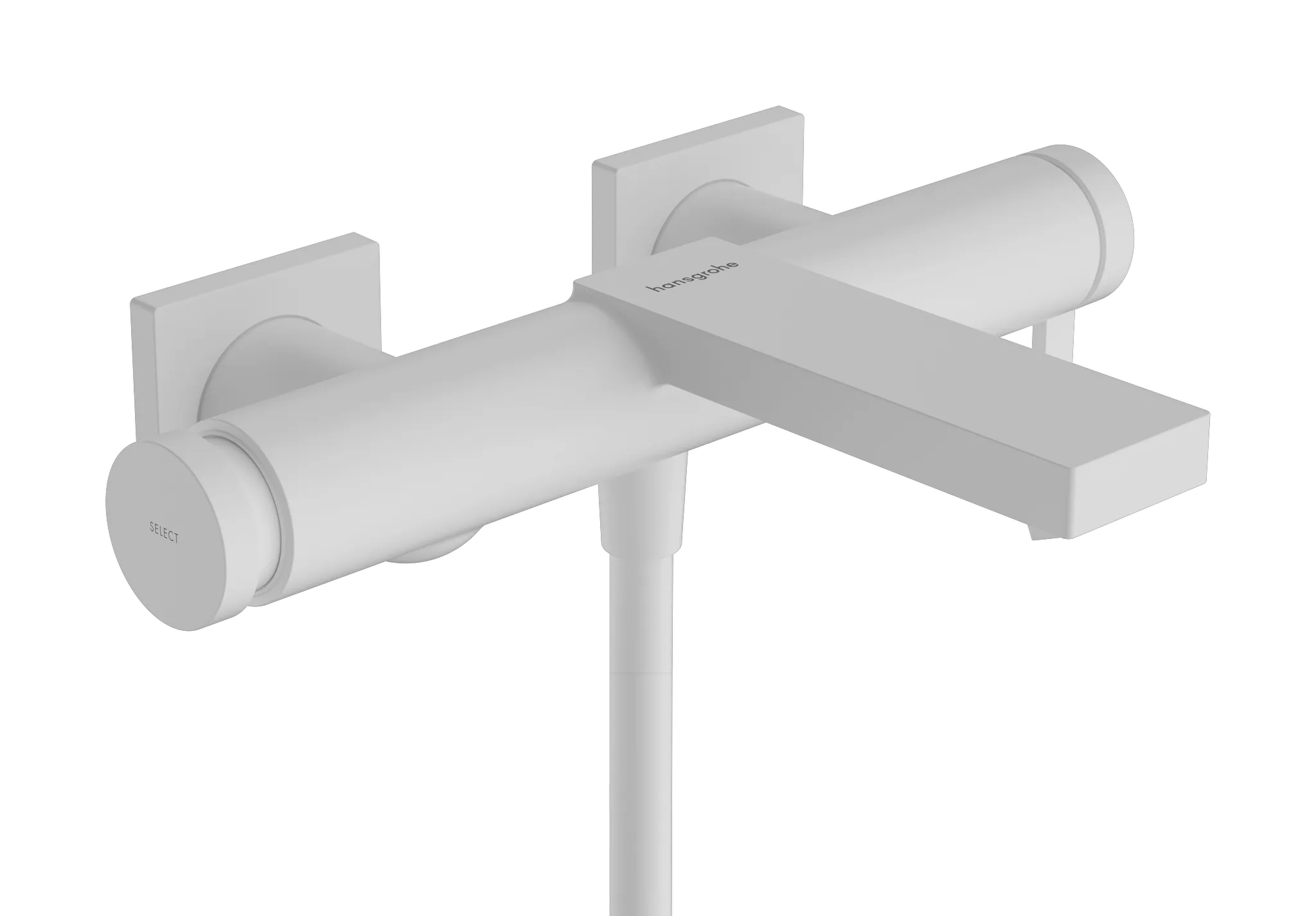 Hansgrohe Tecturis E Einhebel-Wannenmischer Aufputz, Mattweiß Hansgrohe Tecturis E Einhebel-Wannenmischer Aufputz, Mattweiß