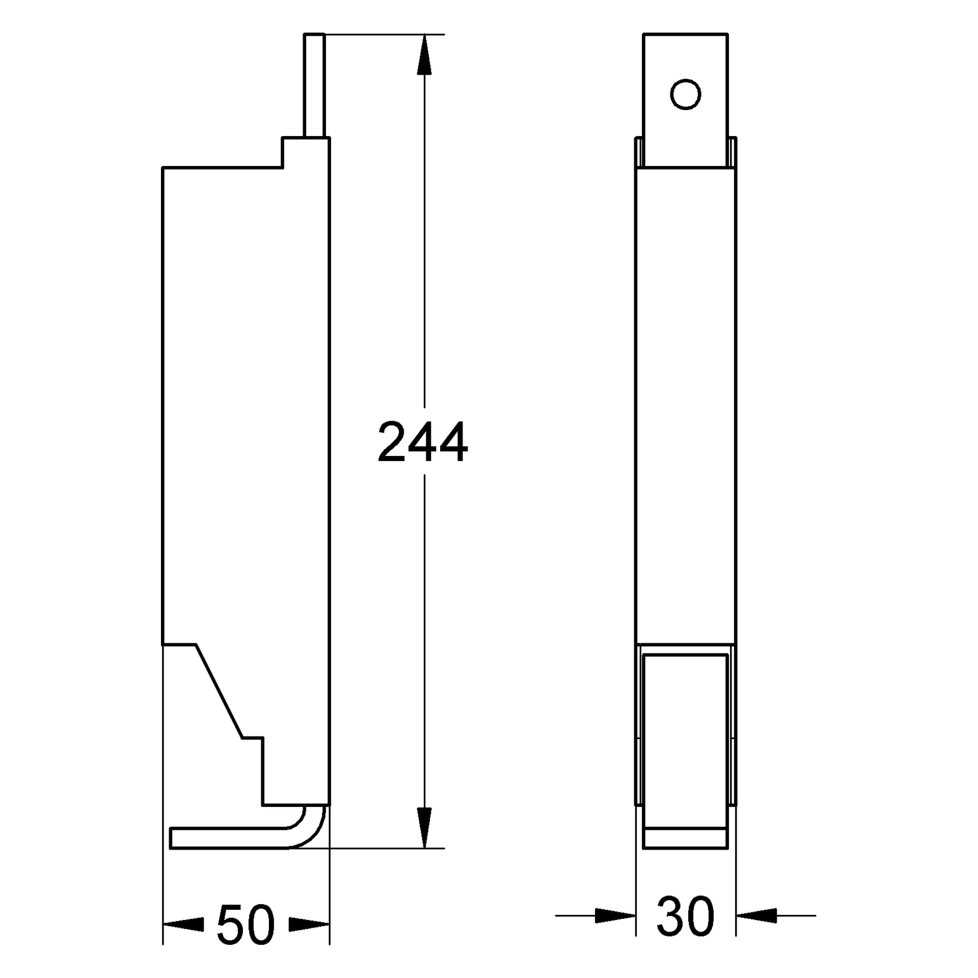 Abstützungsset Rapid SL 38779, für WCs, senkrechte Drucktraversen für Keramiken mit kleiner Auflagefläche &lt; 205 mm