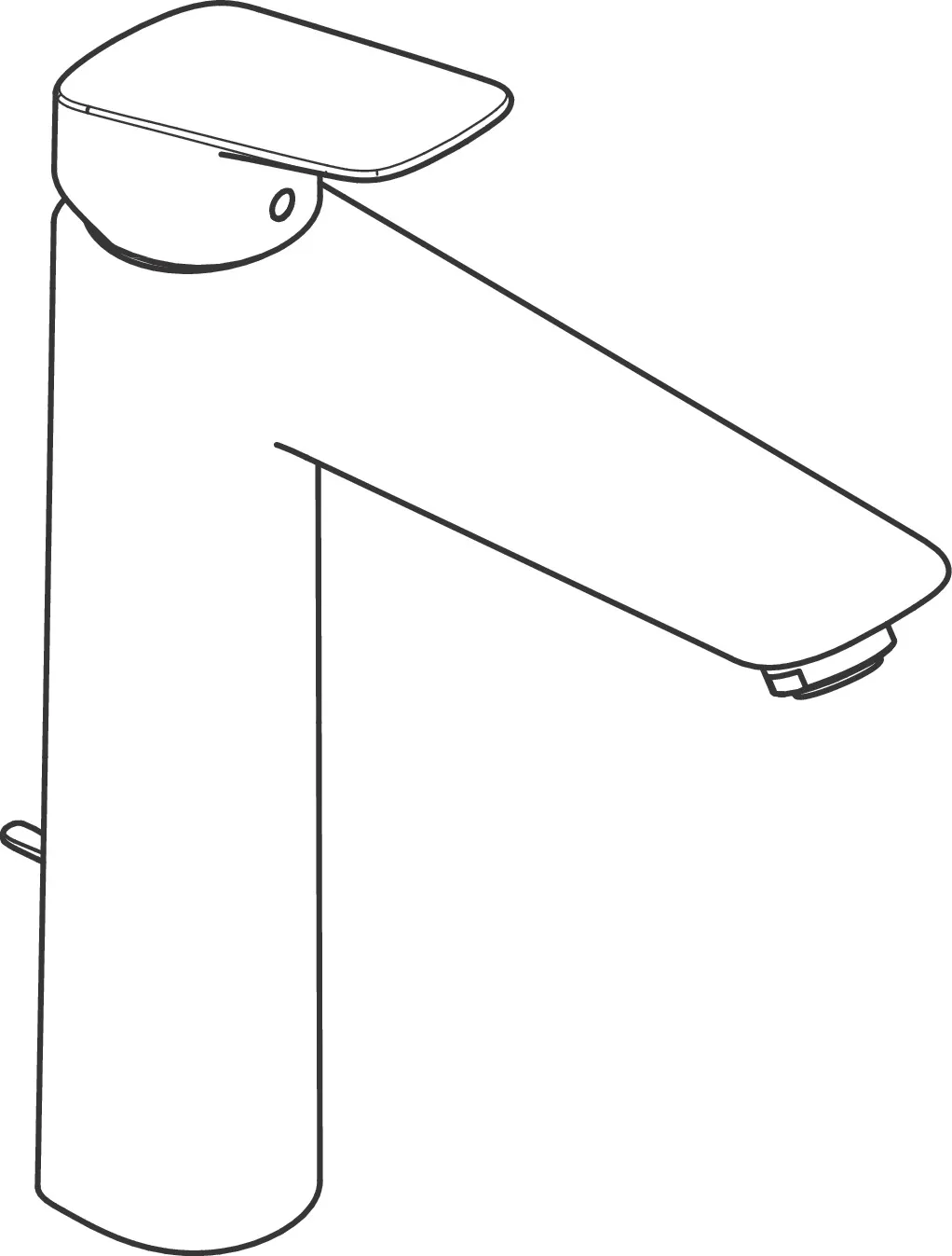 Hansgrohe Logis Einhebel-Waschtischmischer 190 mit Zugstangen-Ablaufgarnitur, Chrom